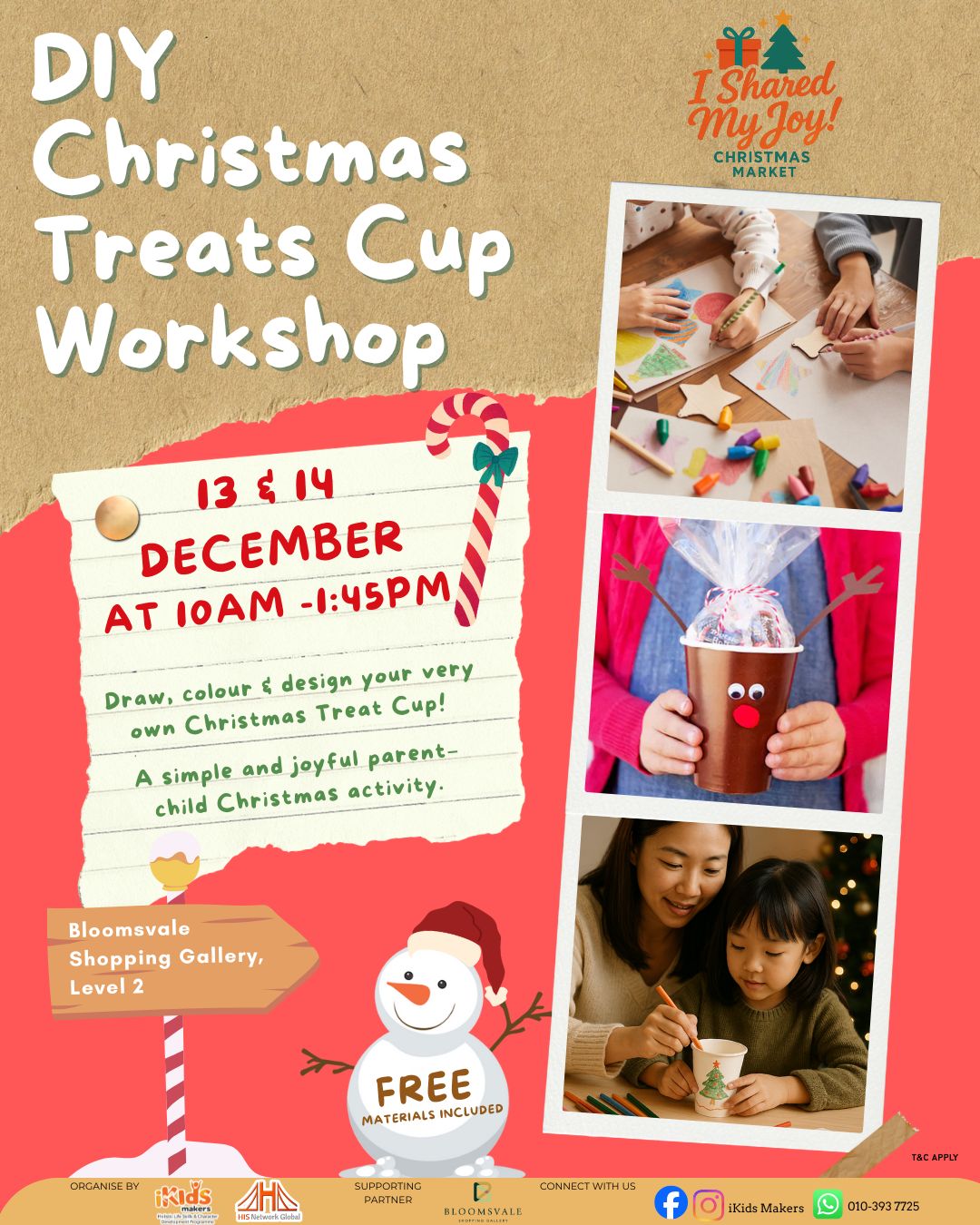 DIY Christmas Treats Cup Workshop